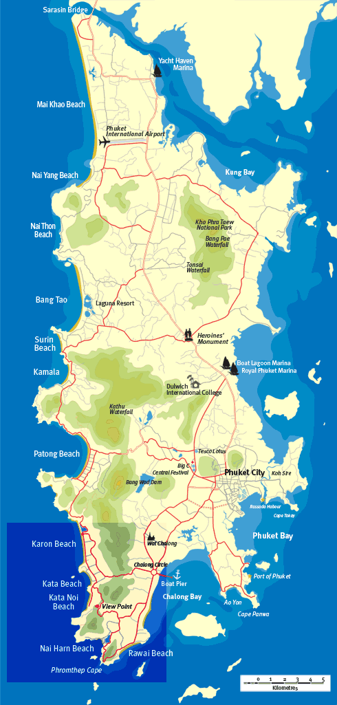 Phuket Map - MapSof.net