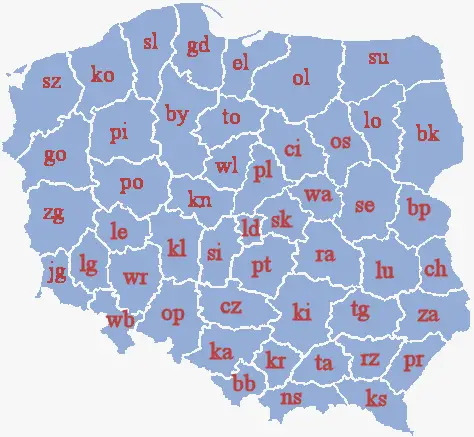 Poland Administrative Division 1975 Literki