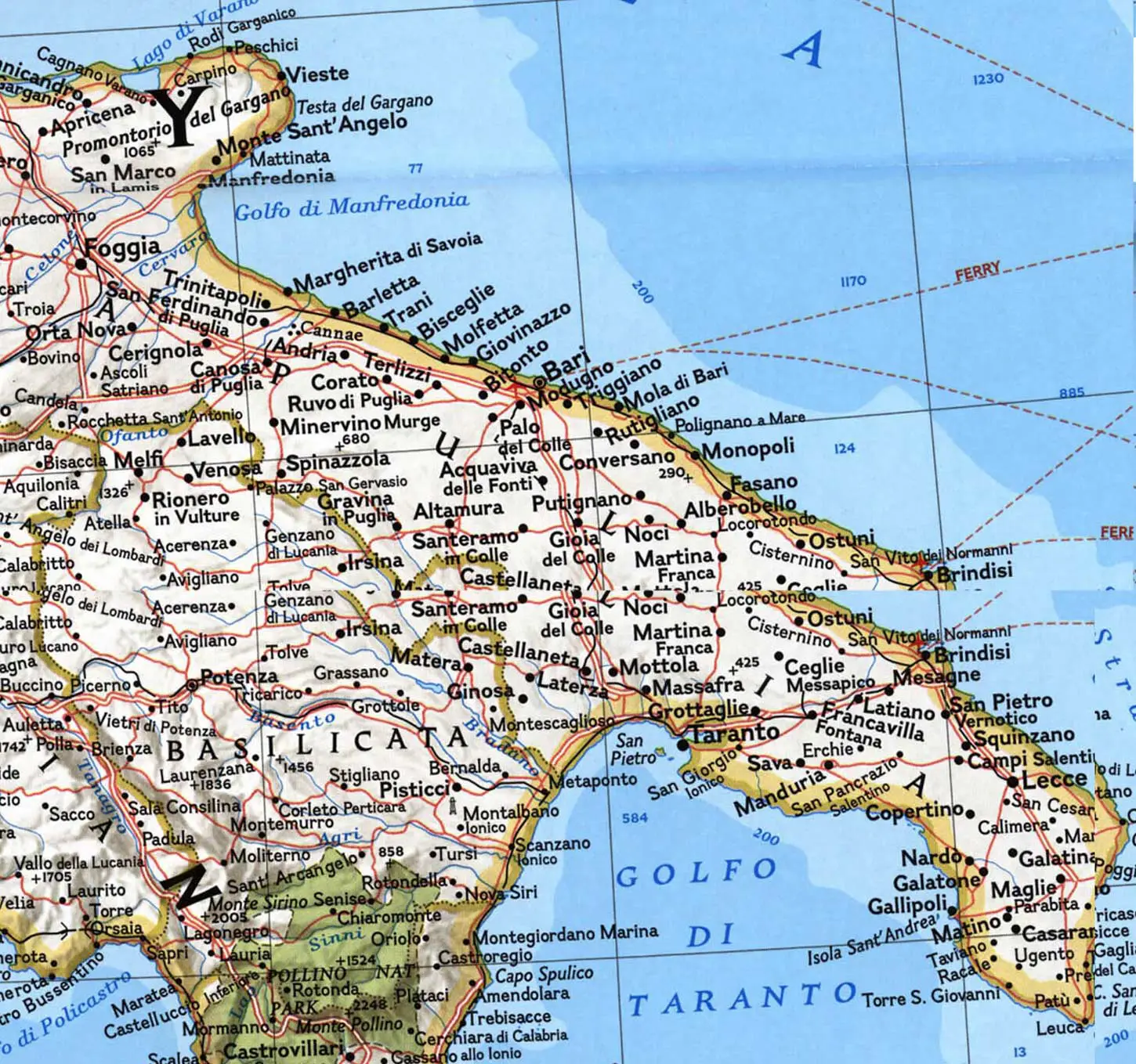 Lista 105+ Foto Mapa De La Puglia Para Imprimir El último