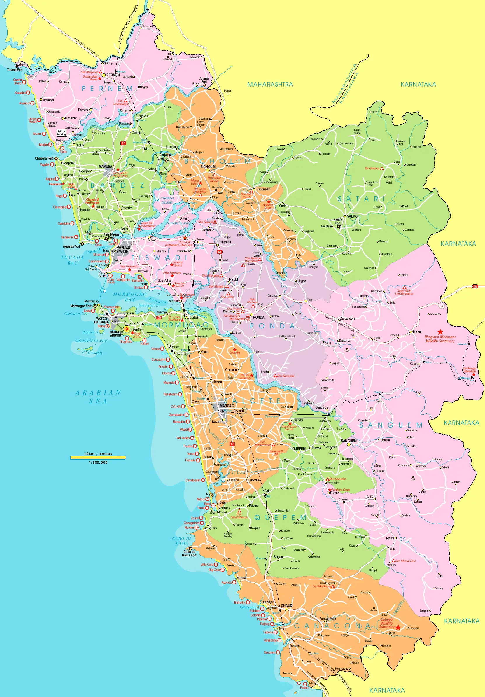 Political Map Goa 1
