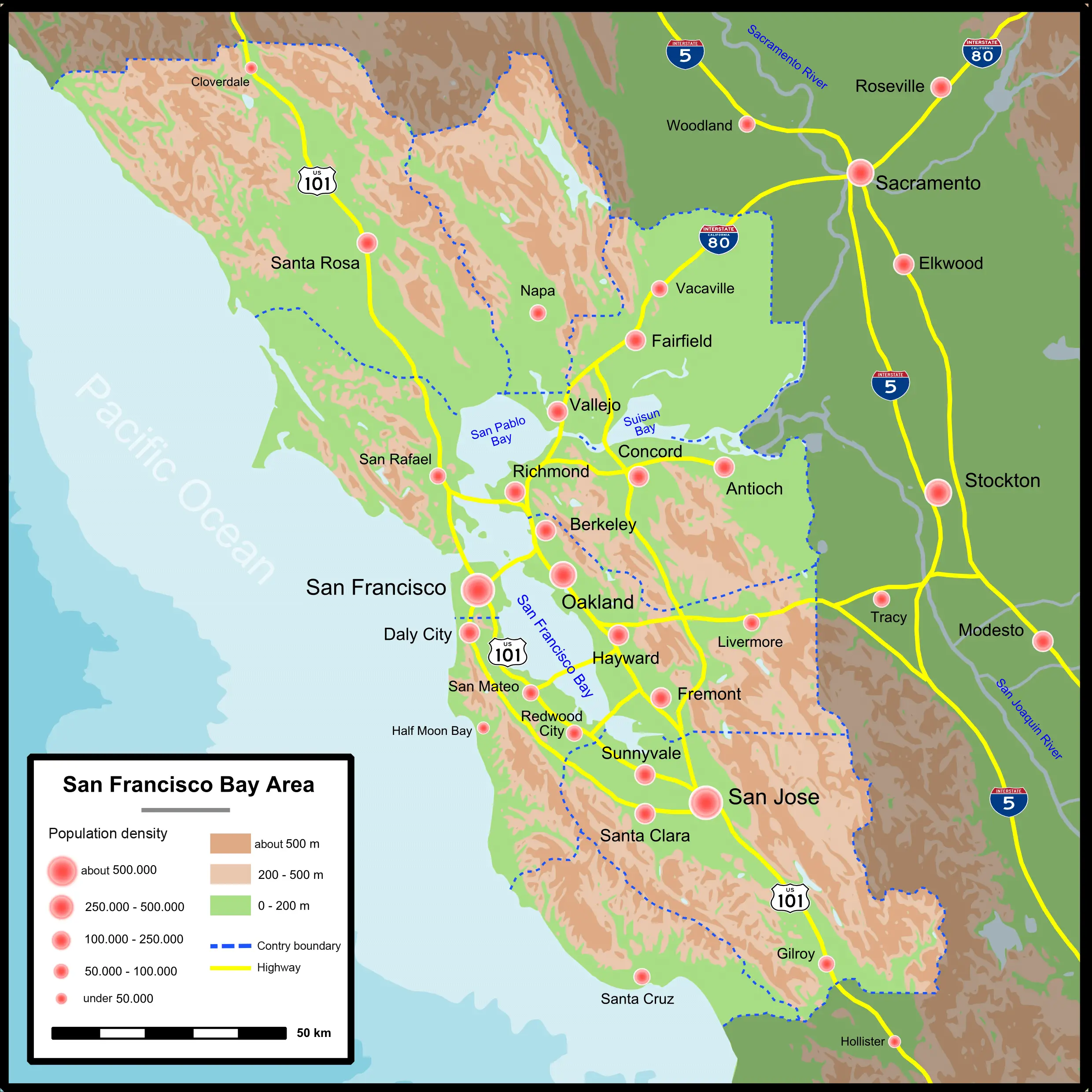 Population Map San Francisco