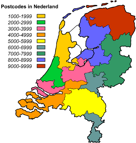 Postcodes In Nederland