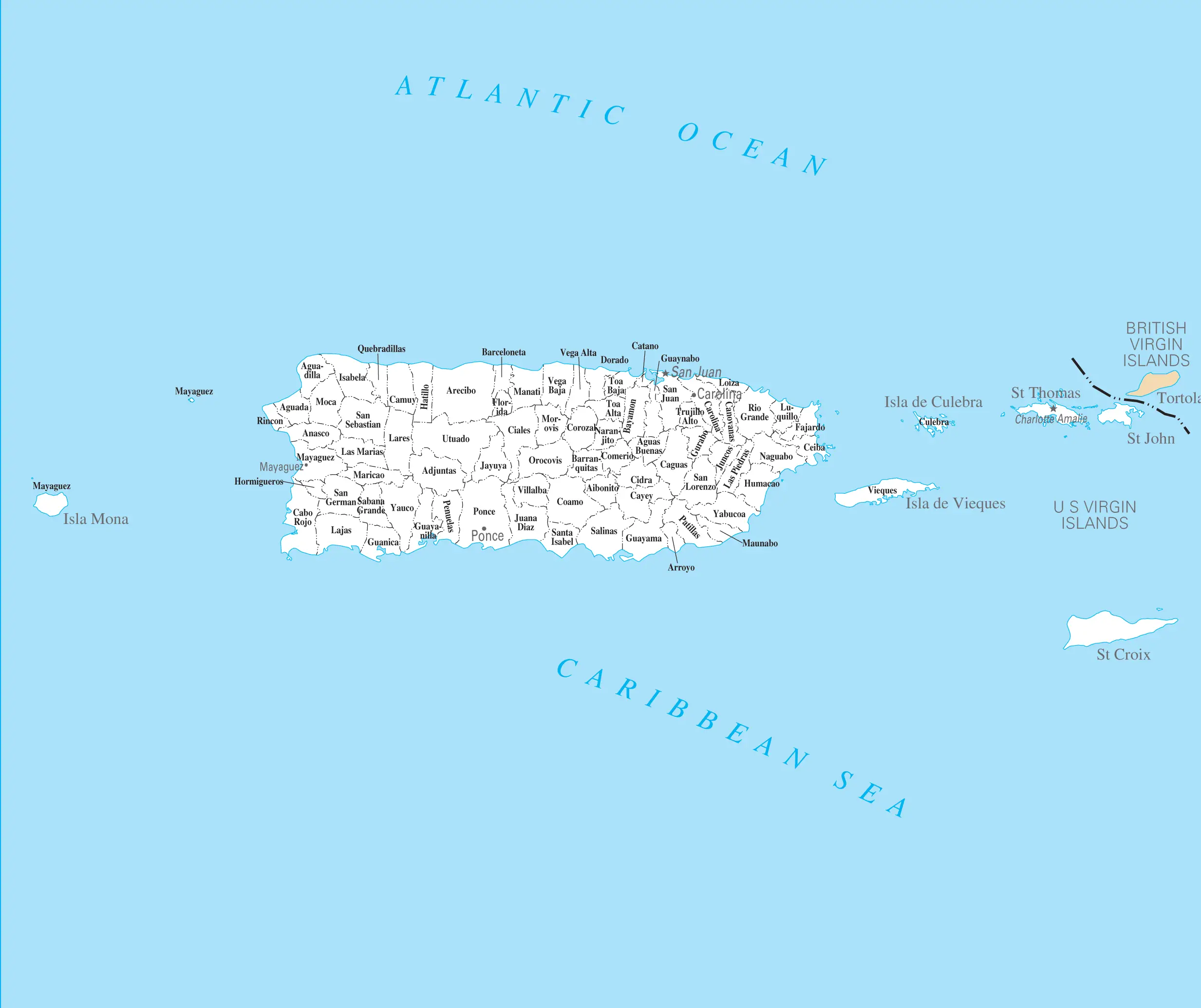 Puerto Rico Cities And Towns