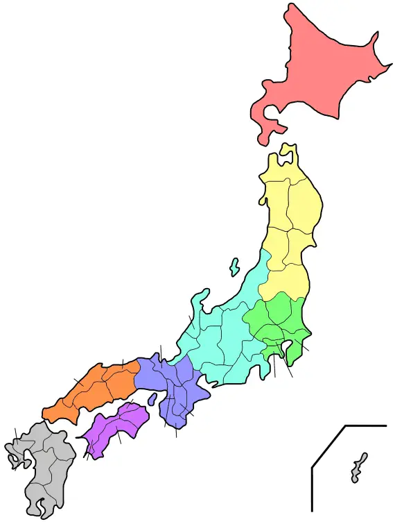 Regions And Prefectures of Japan 2