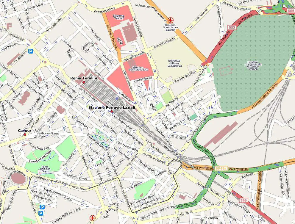 Rome Openstreetmap 2008 05 23