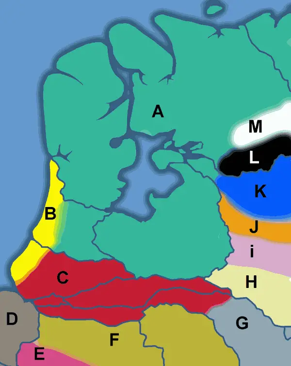 Romeinen Kaart Stammen
