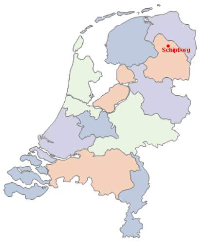 Schipborg On the Map of the Netherlands