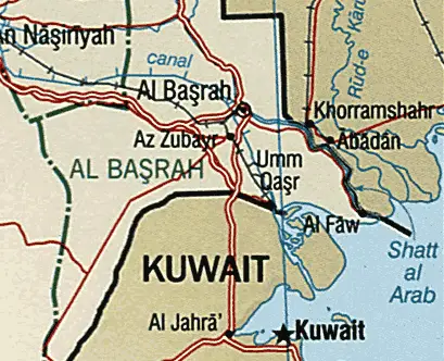 Shatt Al Arab Map
