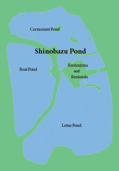 Shinobazu Pond Map Corrected