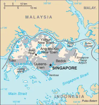 Singapore Cia Wfb Map