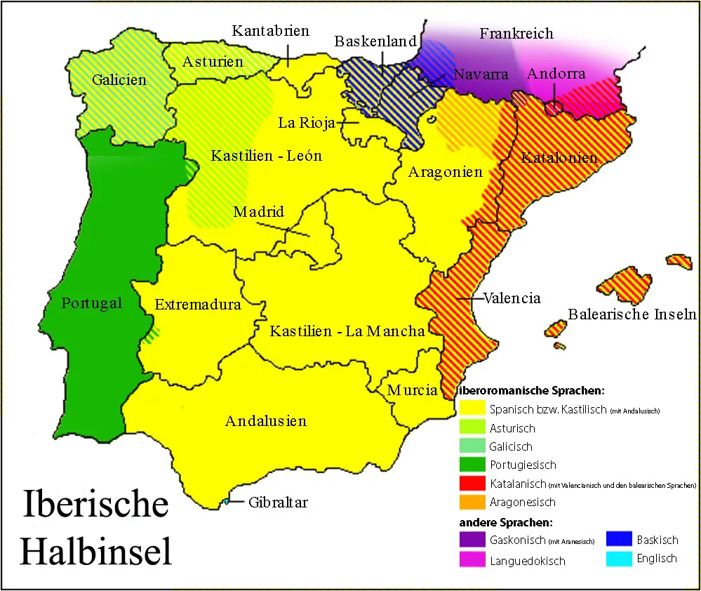 Sprachen Auf Der Iberischen Halbinsel