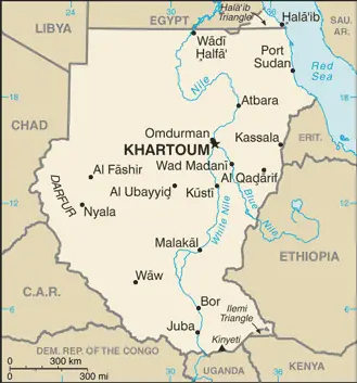 Sudan Cia Wfb Map