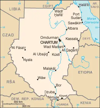 Sudan Mapa