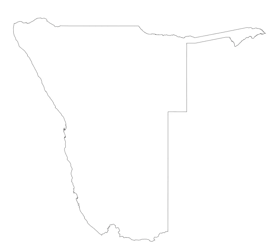 Svg Koort Namibia