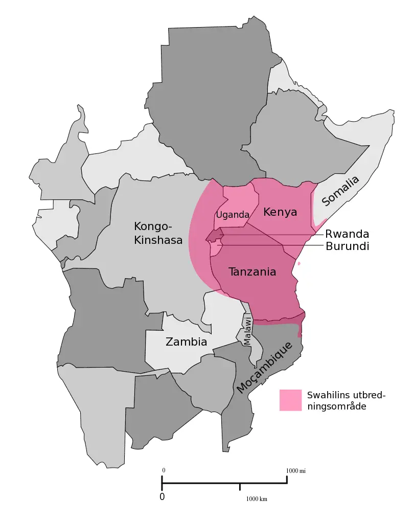 Swahili - Mapsof.Net