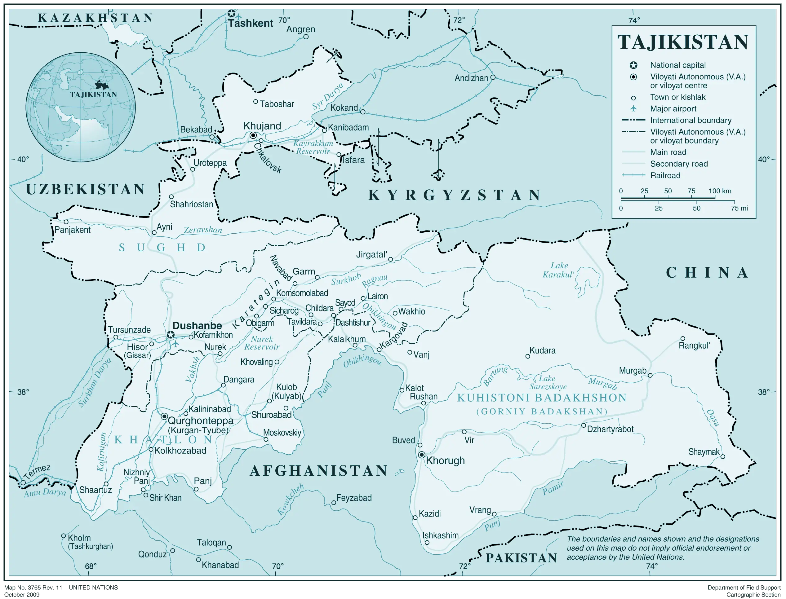 Tajikistan - MapSof.net