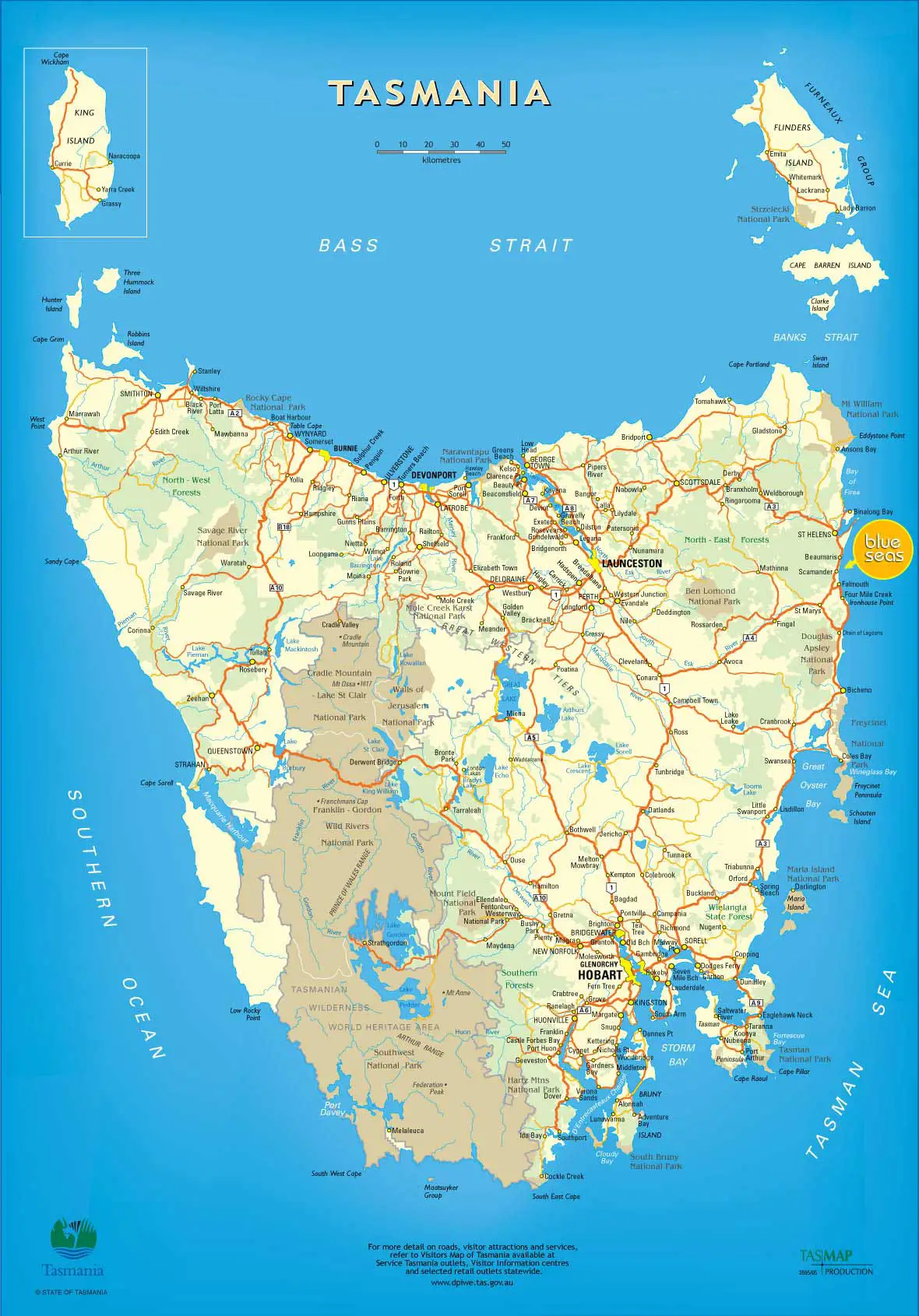 Tasmania Map 2