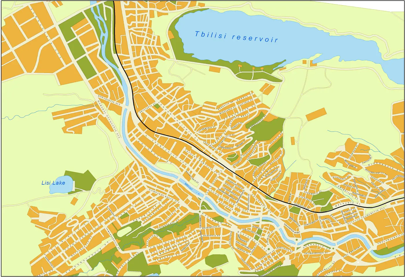 Tbilisi Detailed Map