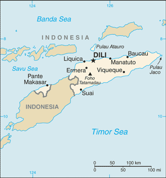 Timor Leste Cia Wfb Map