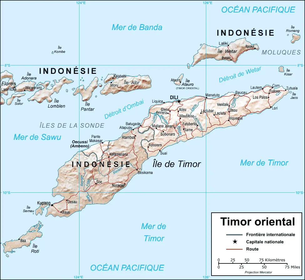 Timor Oriental Carte