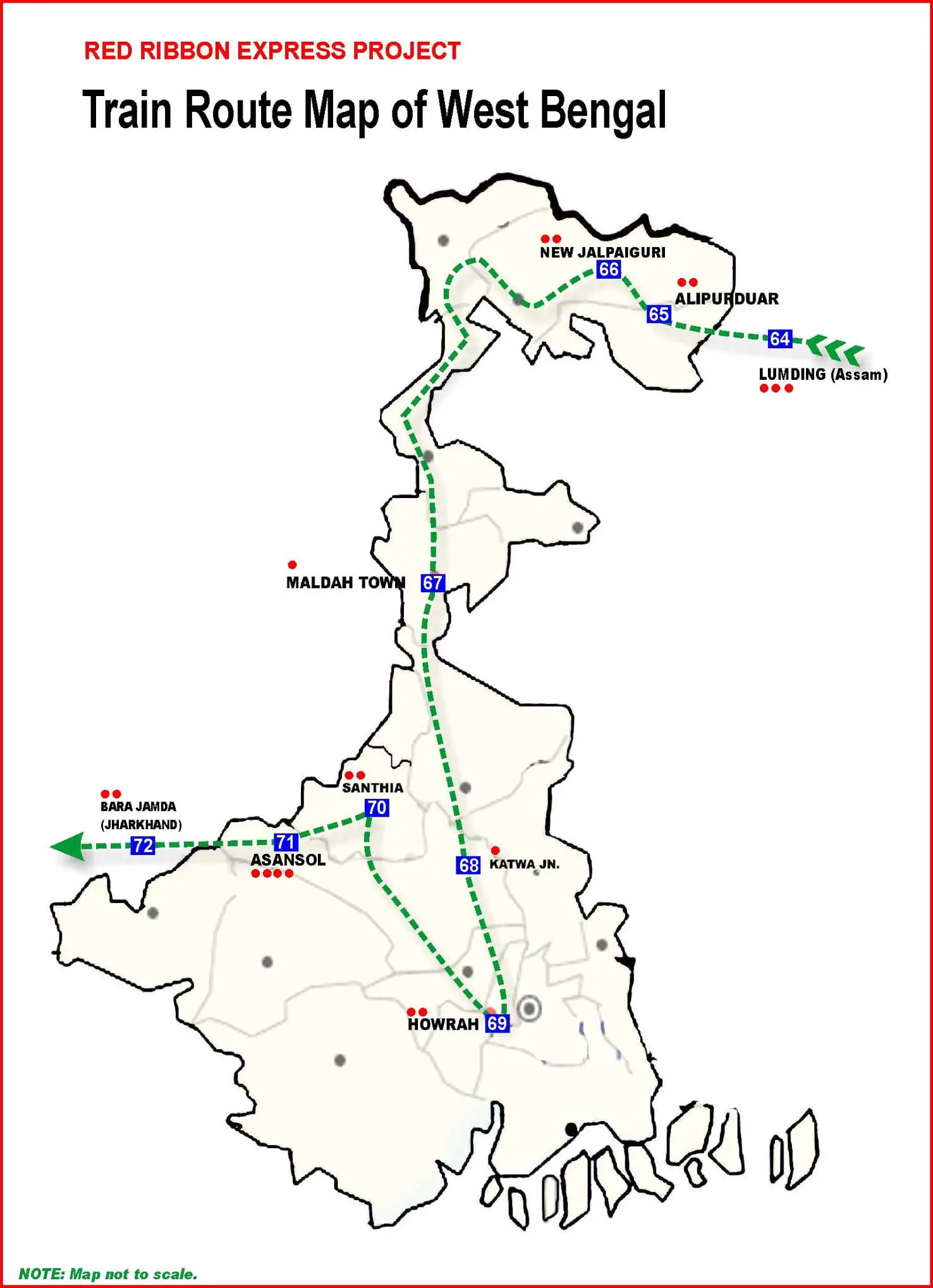 Train Map West Bengal