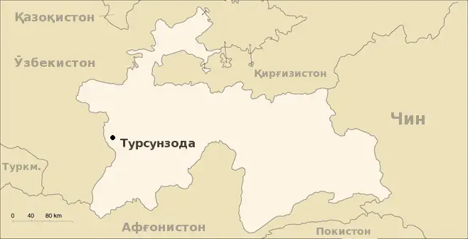 Tursunzoda In Tajikistan Tg