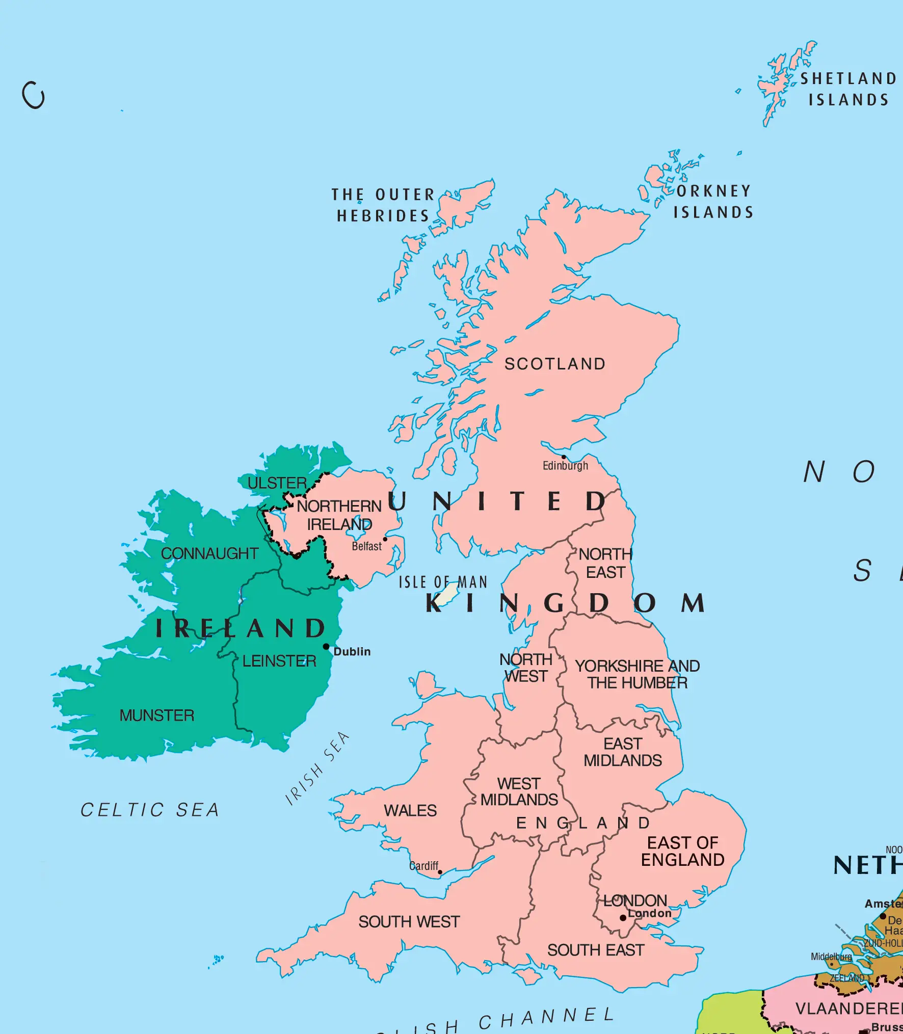 Uk что за страна. The United Kingdom of great Britain карта. Карта the uk of great Britain and Northern Ireland. Карта Британии географическая на английском. Англия и Ирландия на карте.