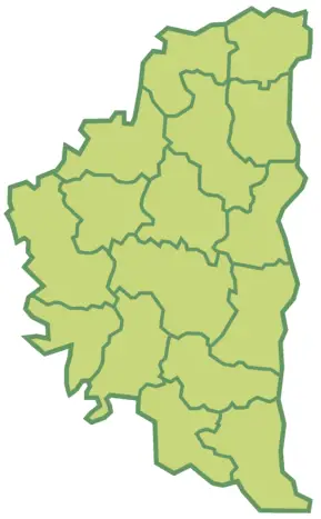 Ukraine Oblast Ternopil Rajon Blank