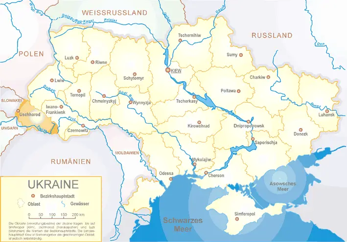 Ukraine Oblast Transkarpatien