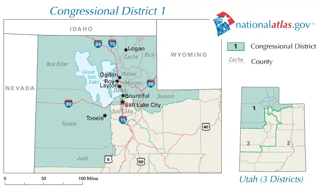 United States House of Representatives, Utah District 1 Map