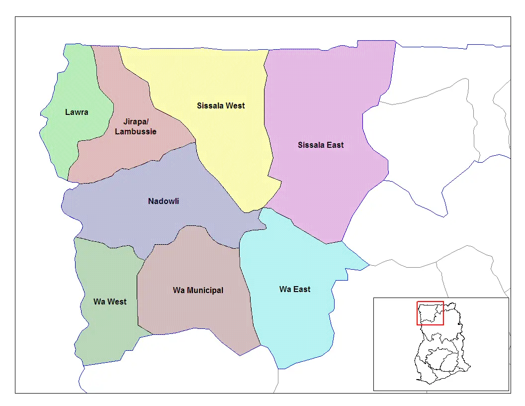 Upper West Ghana Districts