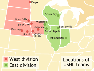 Ushl Team Locations