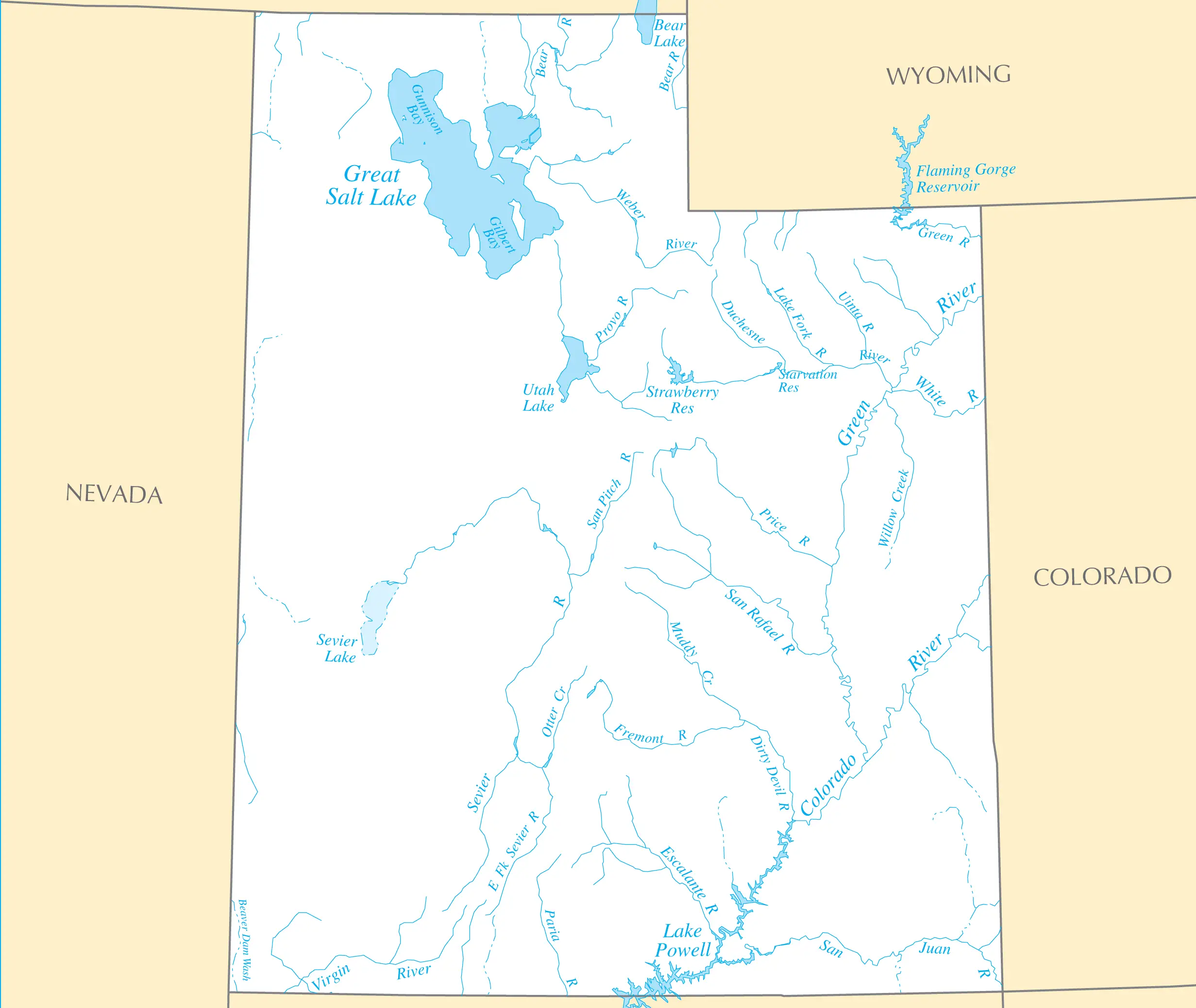 Utah Rivers And Lakes