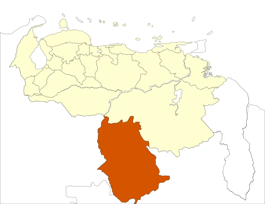 Venezuela Amazonas State Location