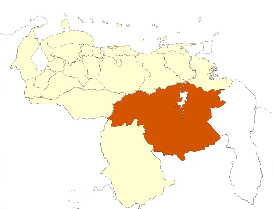 Venezuela Bolivar State Location