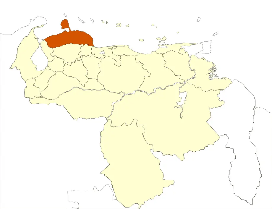 Venezuela Falcon State Location