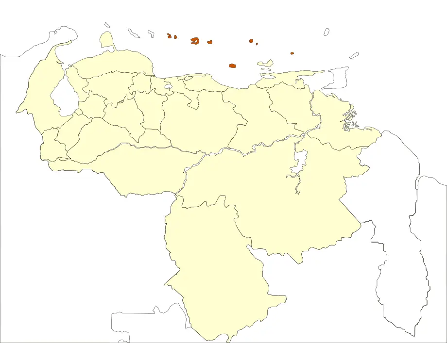 Venezuela Federal Dependences Location