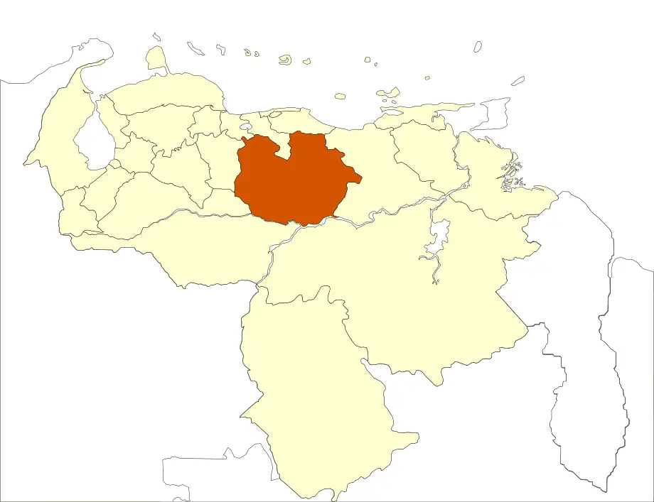 Venezuela Guarico State Location