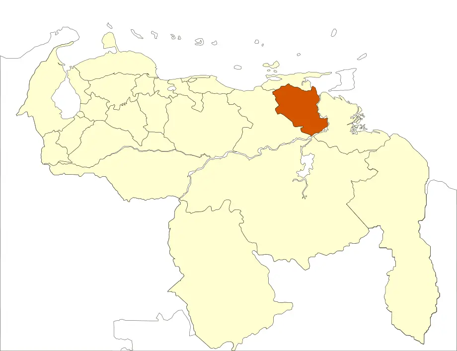 Venezuela Monagas State Location - MapSof.net