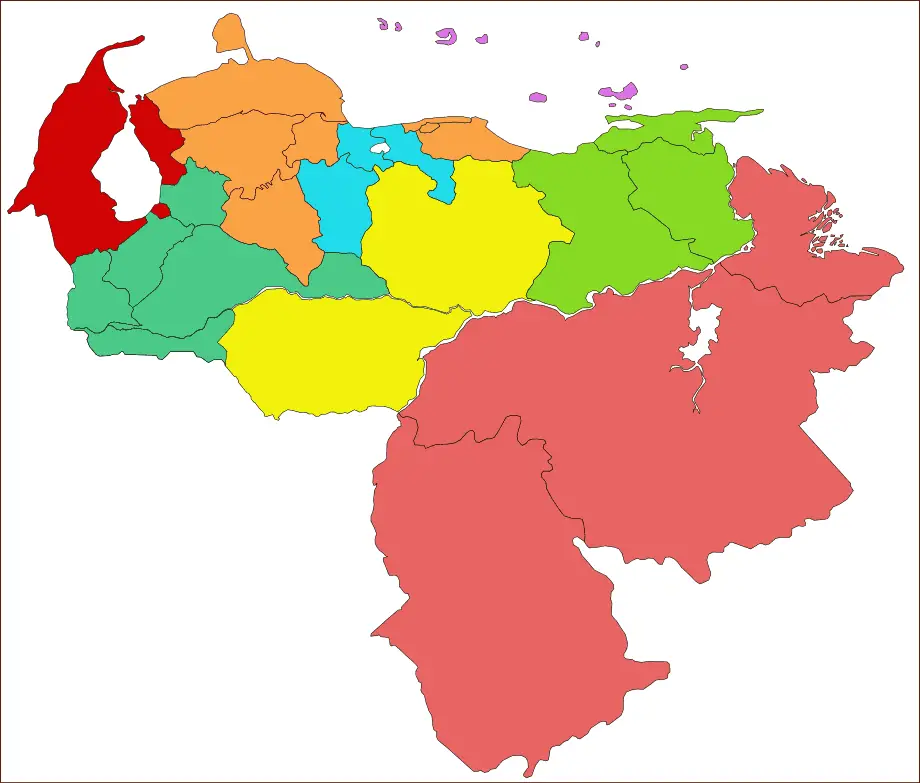 Venezuela Regiones Administrativas