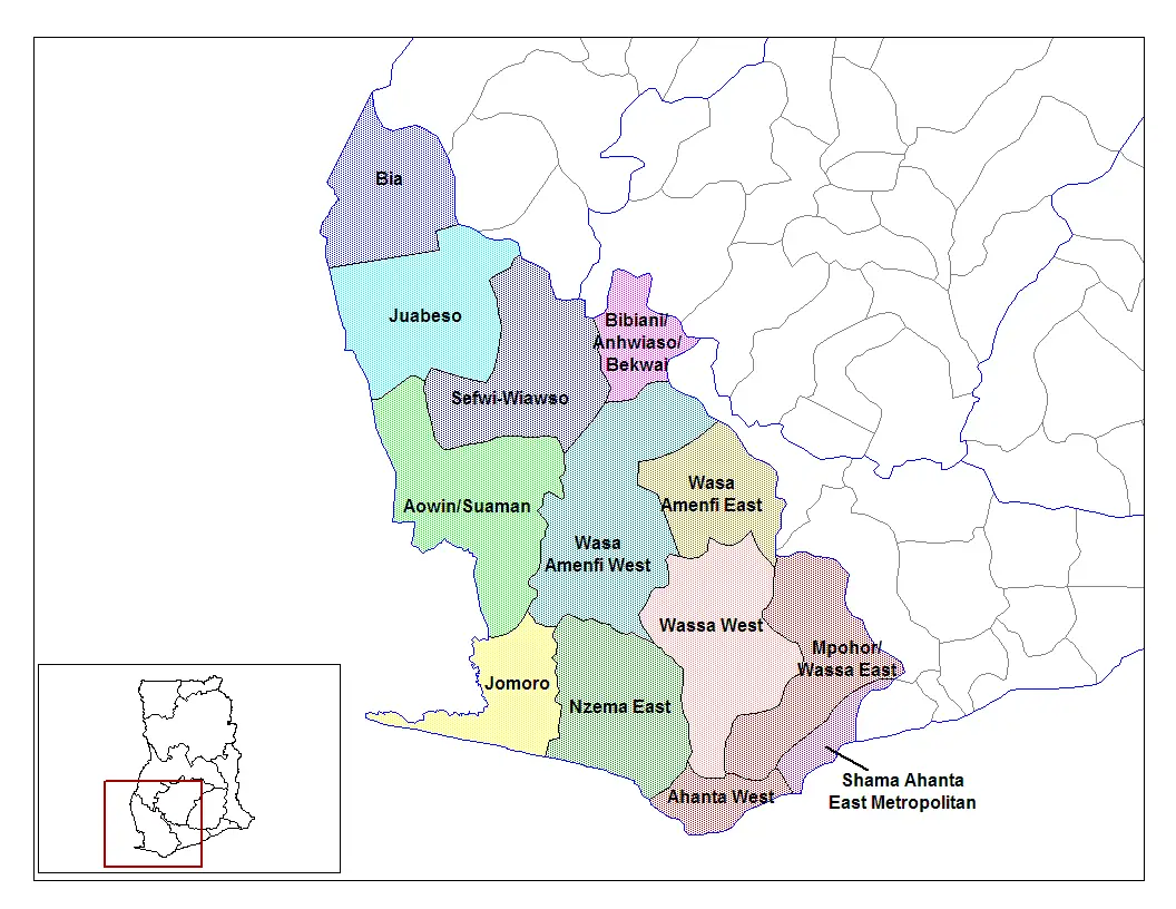 Western Ghana Districts