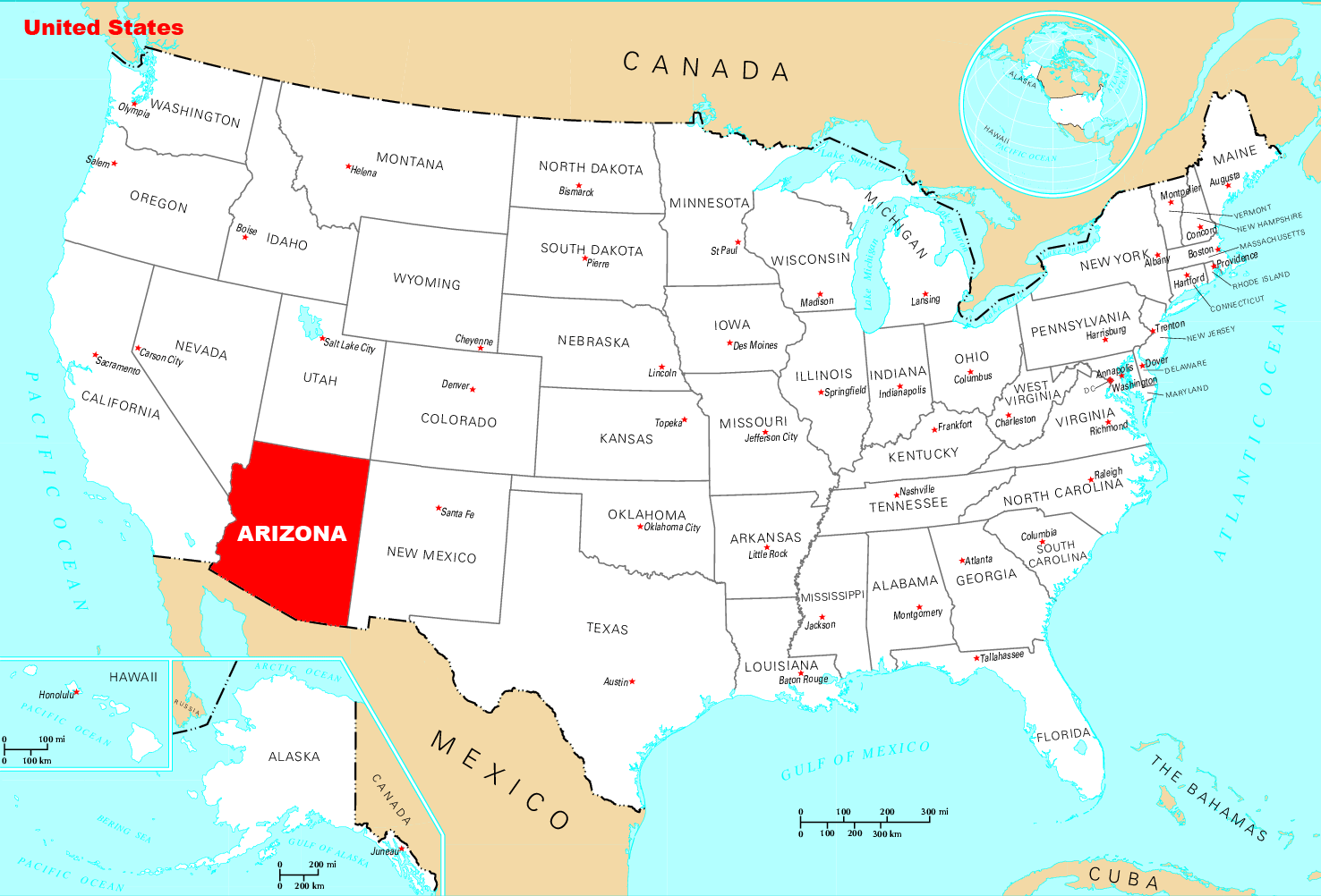 Where Is Arizona Located