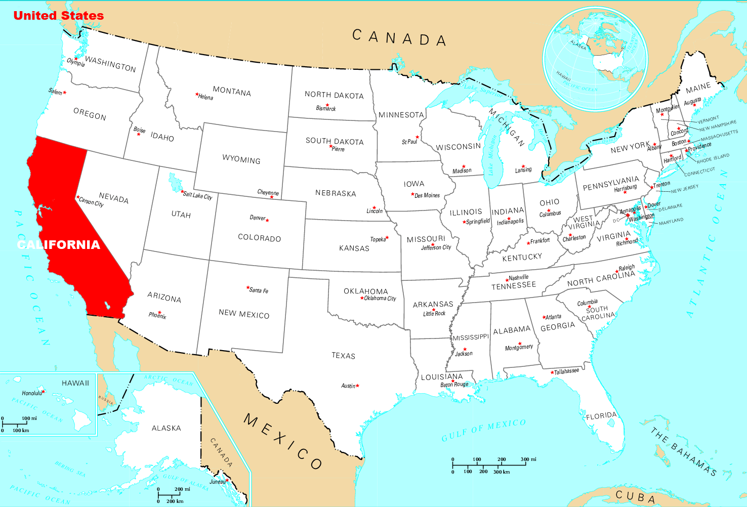 Where Is California Located