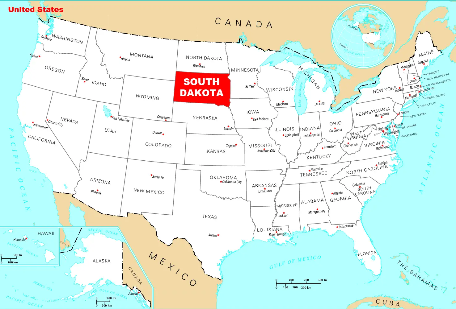 Where Is South Dakota Located