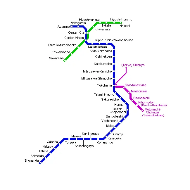 Yokohama Metro Map