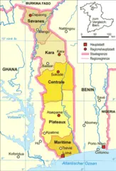 408px Togo Karte Politisch