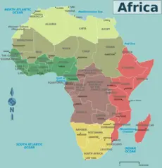 Africa Countries Map