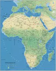 Africa Physical Map 1