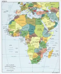 Africa Political Map 3