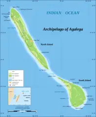 Agalega Islands Map